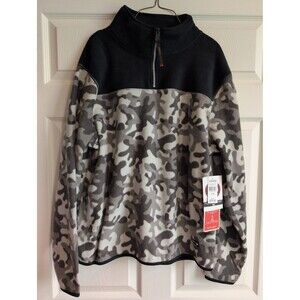 Canada Weather Gear - Grey Camo Fleece - Size Large